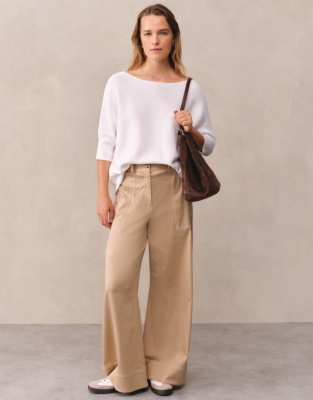 Cotton Batwing Jumper