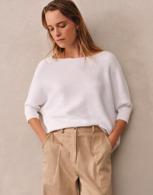 Cotton Batwing Jumper