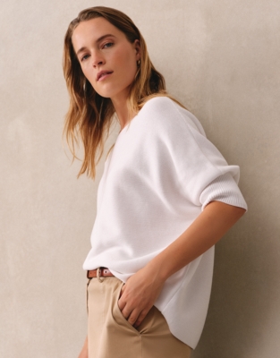 Cotton Batwing Jumper