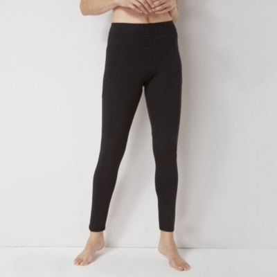 Sheebo Womens Full Length Cotton Leggings Pants for Female, Black, S