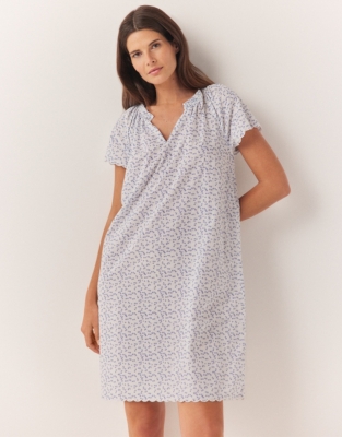 Cotton Bloom Print Nightgown