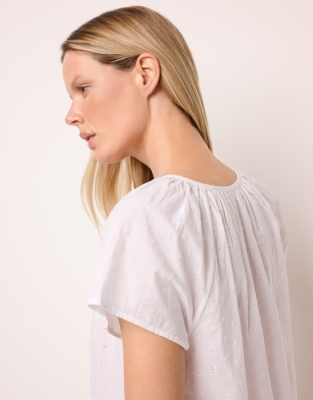 Cotton Boho Mini Broderie Pyjama Set