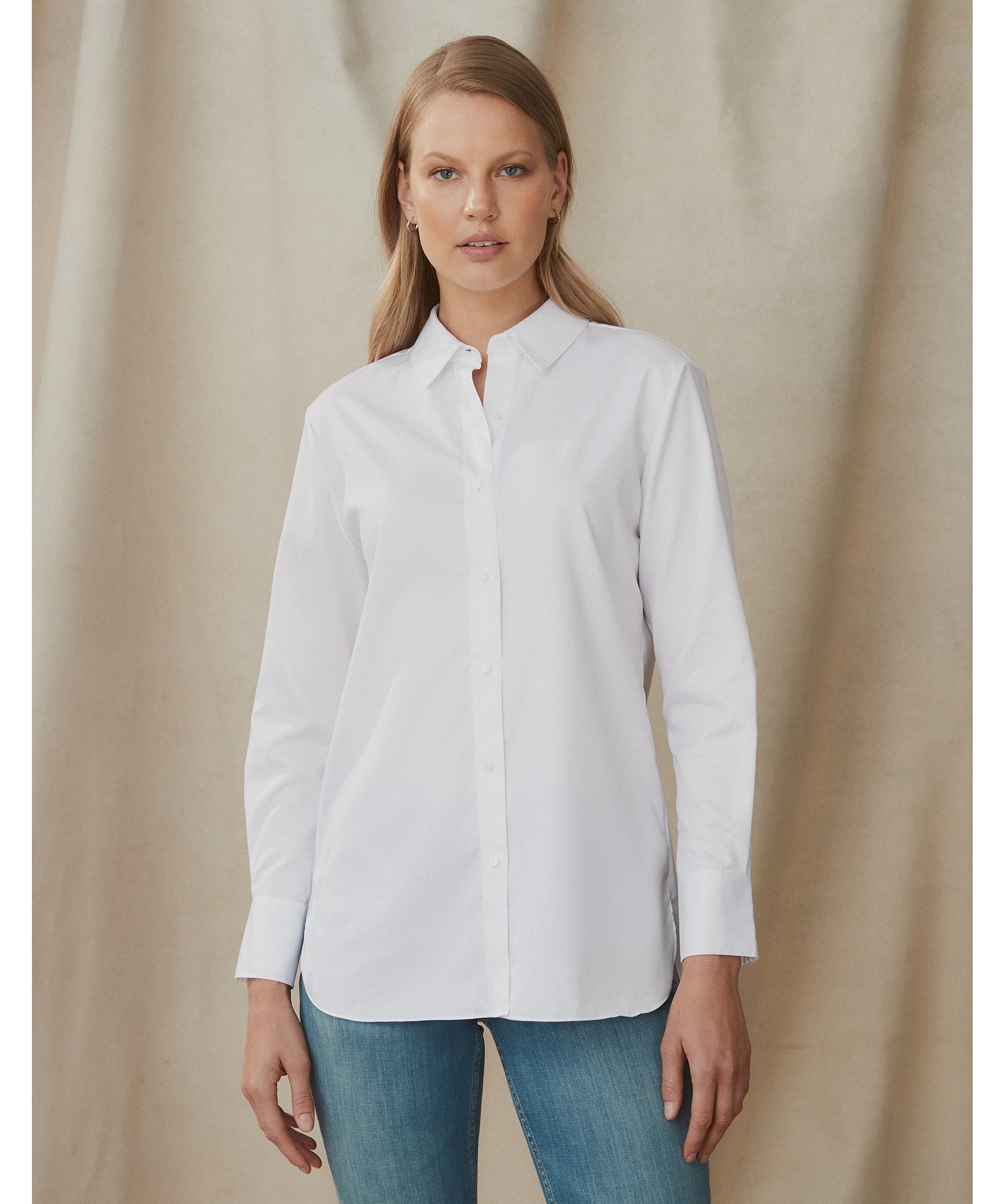 Cotton Boyfriend Shirt | Tops & Blouses | The White Company US