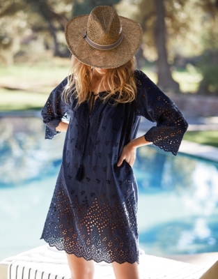 Cotton Broderie Cover Up Clothing Sale The White Company UK
