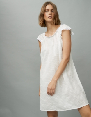 Cotton Broderie Nightgown | Nightgowns 