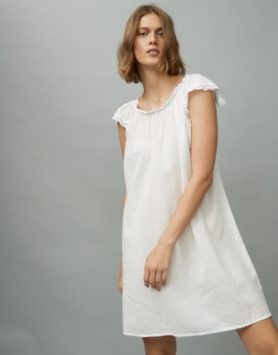 white broderie nightdress