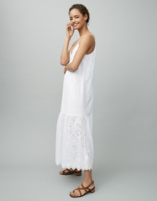 white broderie sundress