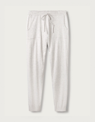 Cotton-Cashmere Contrast Joggers | Clothing Sale | The White Company UK