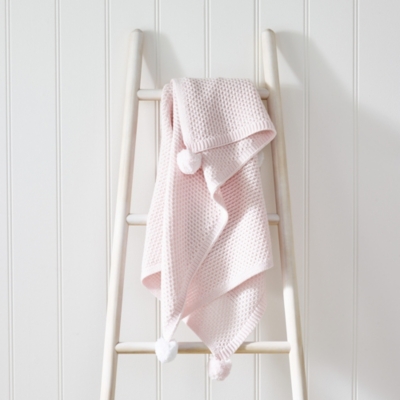 Cotton-Cashmere Pink Baby Blanket