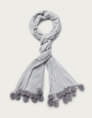 white company cashmere scarf