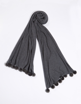 white company cashmere scarf