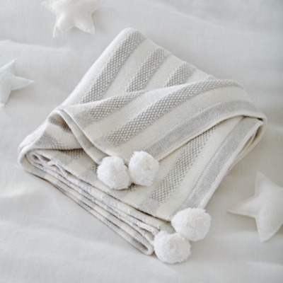 White company cashmere online blanket