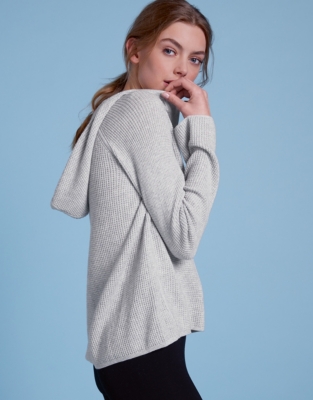 cotton cashmere hoodie womens