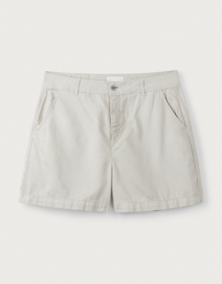 White store chino shorts