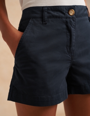 Cotton Chino Shorts - Navy