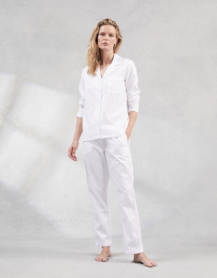 white cotton pyjamas