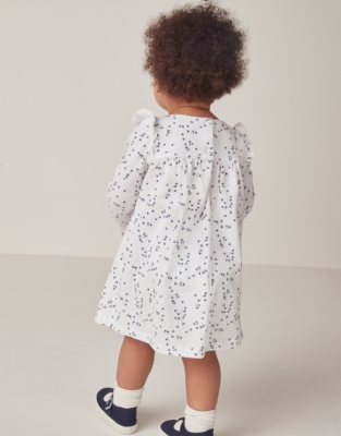 Cotton Ditsy Floral Jersey Dress (0–18mths)