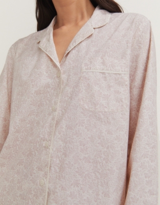 Cotton Ditsy Print Classic Pajama Set