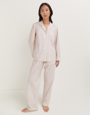 Cotton Ditsy Print Classic Pajama Set