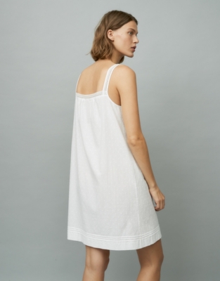 Cotton Dobby Lace-Strap Nightie | New In Nightwear | The White Company UK