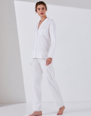 Cotton Dobby Pajama Set | Sleepwear Sale | The White Company US