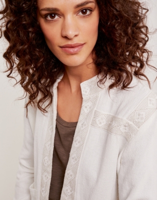 Cotton Embroidered Jacket Clothing Sale The White Company UK