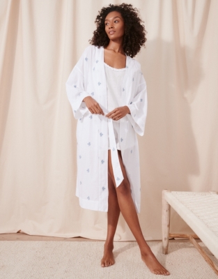Cotton Embroidered Robe
