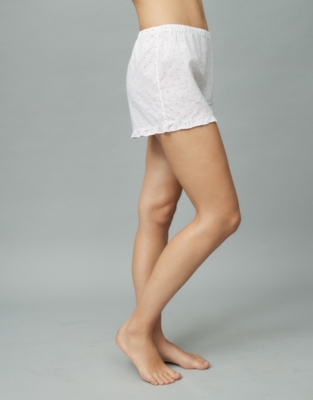 Cotton Embroidered Spot Shorts 