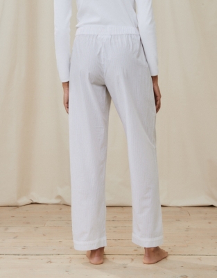 Cotton FineStripe Pajama Bottoms Pajamas The White Company US