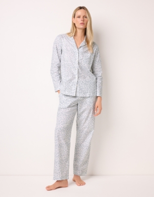 Cotton Flower Bud Classic Pajama Set