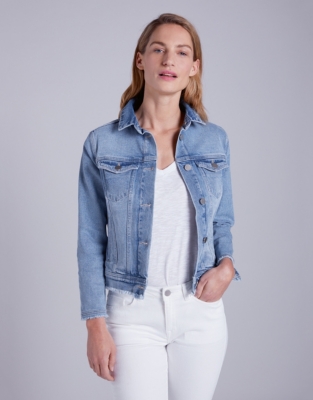 White company hot sale leather jacket