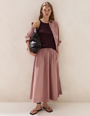 Cotton Gathered Skirt