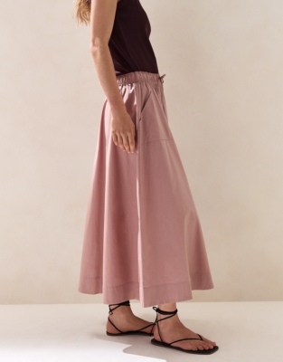 Cotton Gathered Skirt