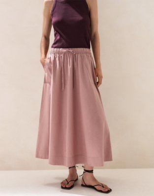 Cotton Gathered Skirt