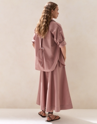 Cotton Gathered Skirt
