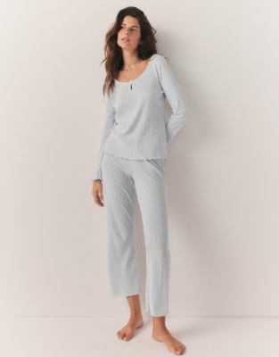 Cotton Heart Pointelle Pajama Set, Sleepwear Sale