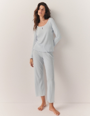 Cotton Heart Pointelle Pajama Set