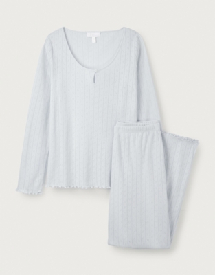 Cotton Heart Pointelle Pyjama Set | Nightwear & Robes Sale | The White ...