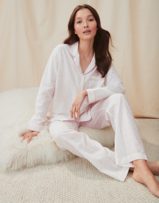 Cotton Jacquard Pajama Set