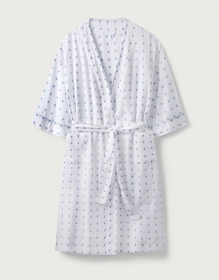 Cotton Jacquard Robe | Nightwear & Robes Sale | The White Company UK