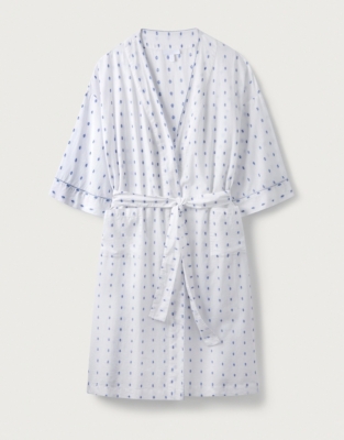 Cotton Jacquard Robe Nightwear & Robes Sale The White Company UK