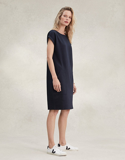 Cotton Jersey Pocket Cocoon Dress | Clothing Sale | The White Company UK