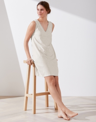 Cotton Lace Trim Jersey Nightie Nightwear & Robes Sale The White