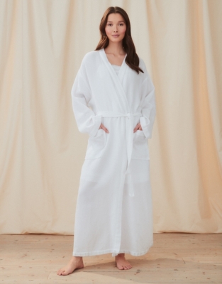 Unisex Double Faced Waffle Robe | Robes & Dressing Gowns | The White Company