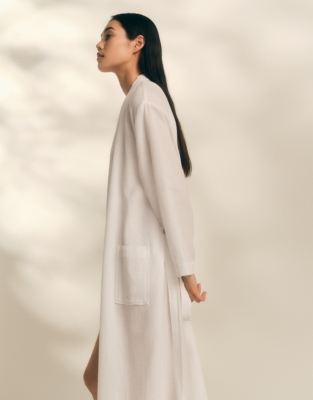 Cotton Micro Waffle Robe