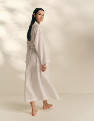 Cotton Micro Waffle Robe