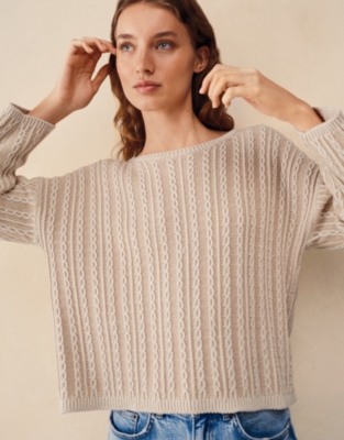 Cotton Plated Cable Jumper