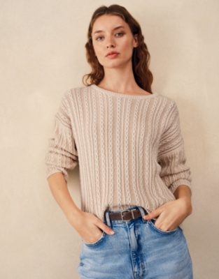 Cotton Plated Cable Jumper