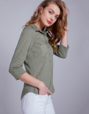Image of Cotton Pocket Jersey Shirt
