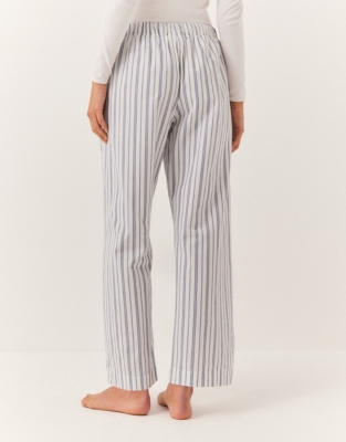 Cotton Poplin Stripe Pyjama Bottom